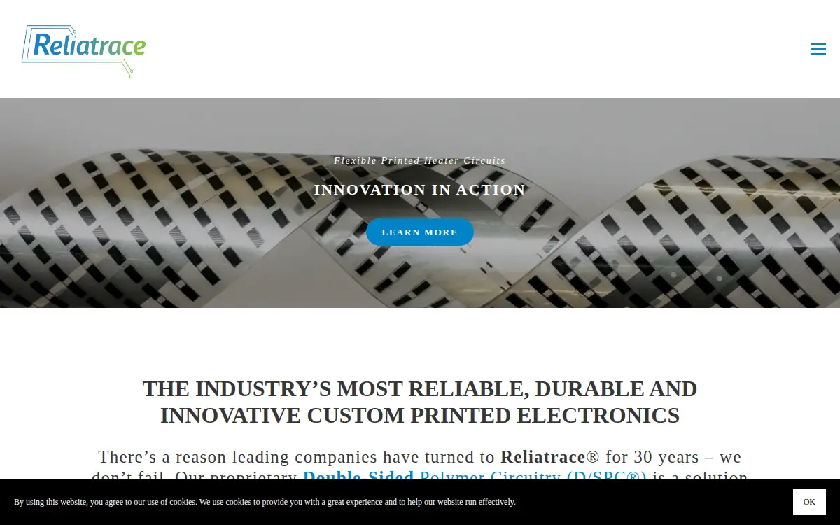 Homepage of Reliatrace INC