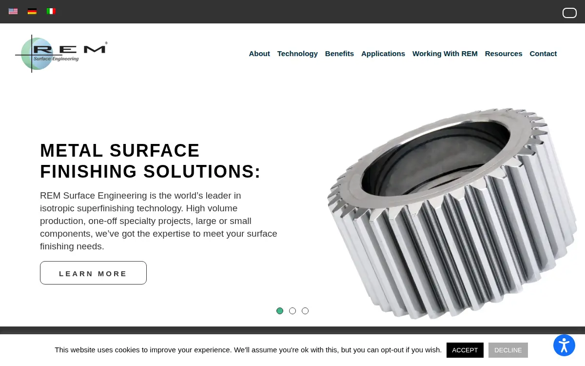 Homepage of Rem Chemicals, INC.