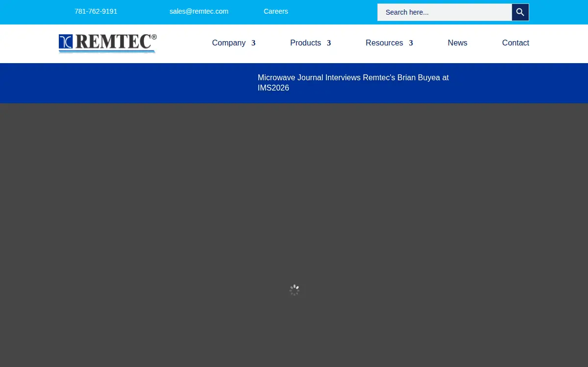 Homepage of Remtec, Incorporated