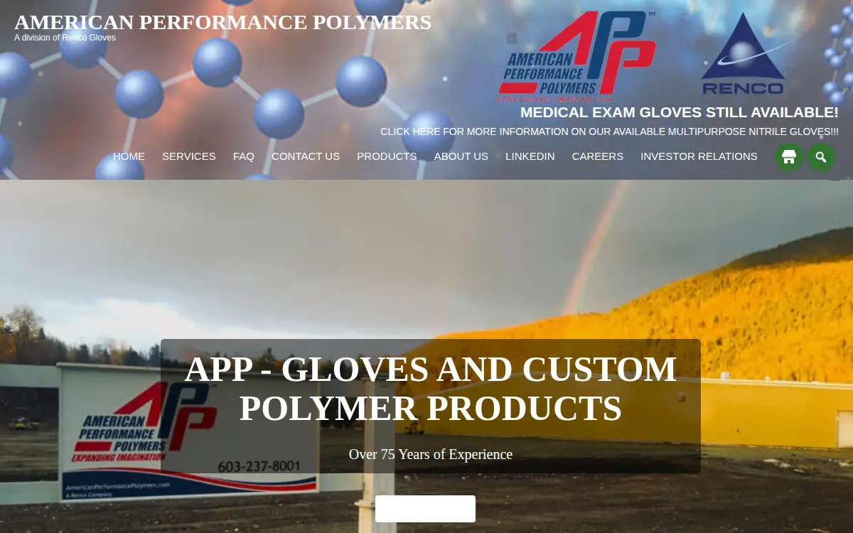 Homepage of Renco Corporation