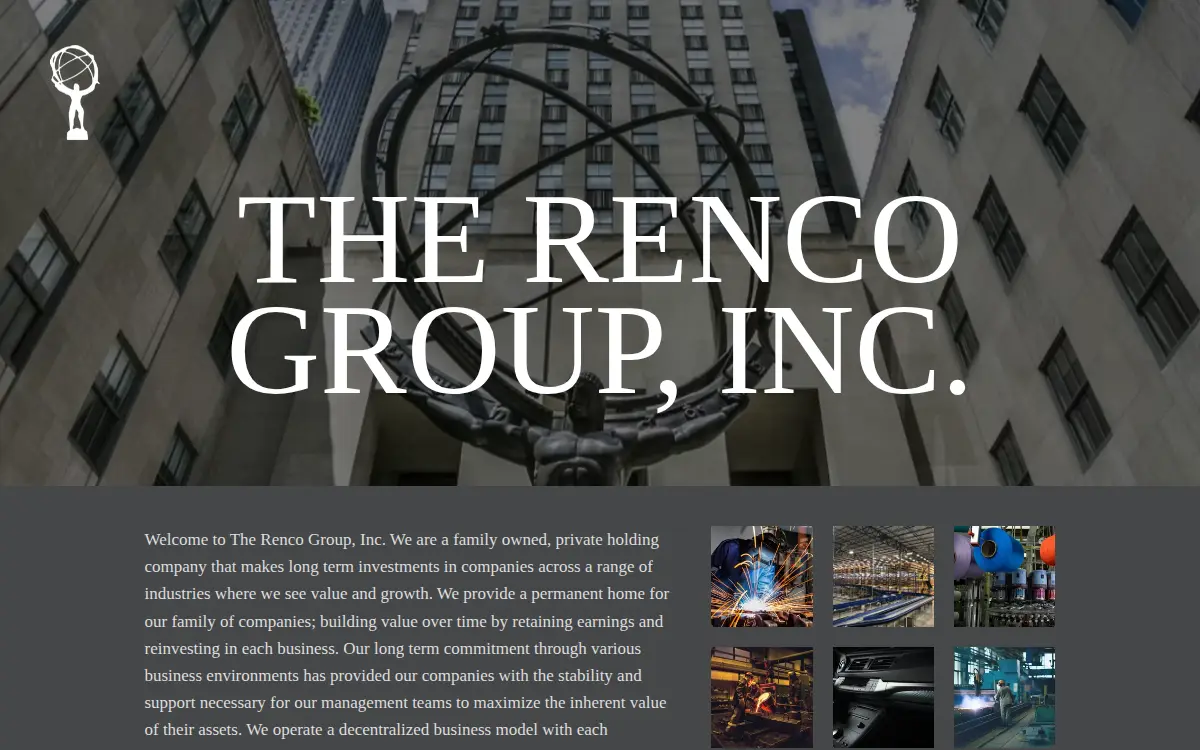 Homepage of The Renco Group, INC.