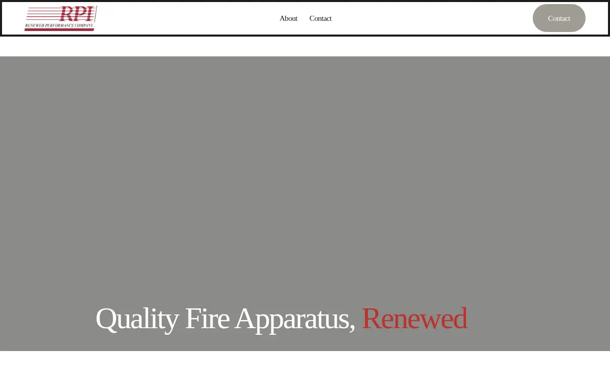 Homepage of Renewed Performance CO