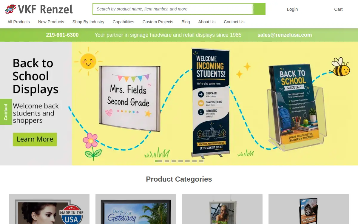 Homepage of Vkf Renzel USA CORP