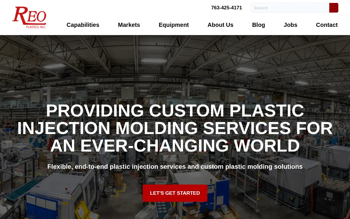 Homepage of Reo Plastics, INC.