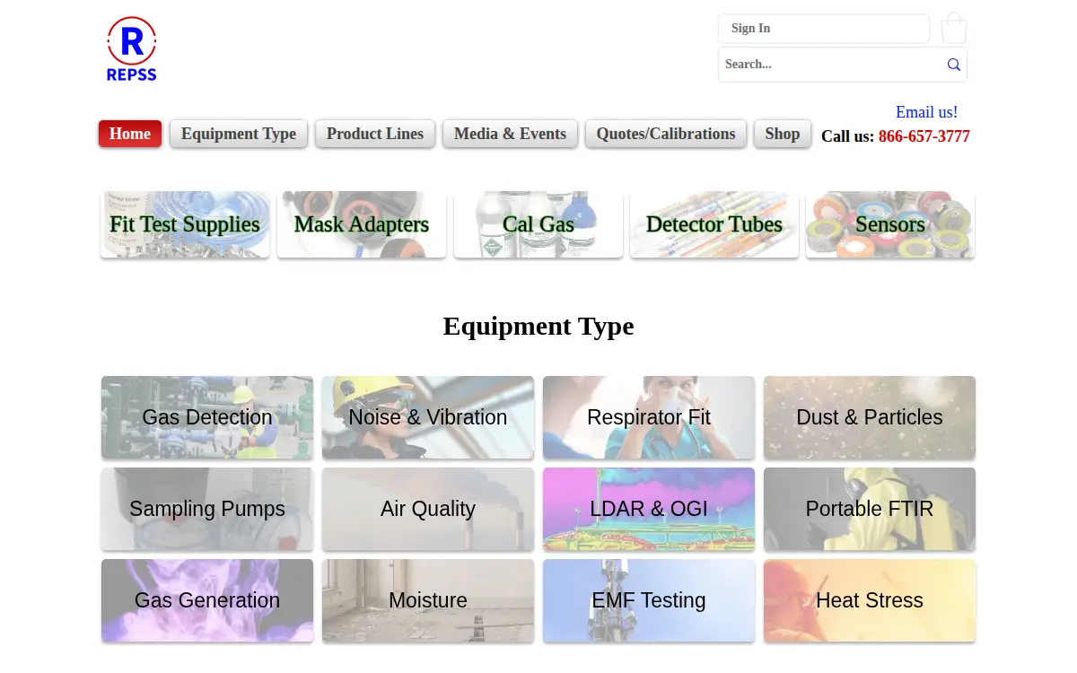 Homepage of Repss INC
