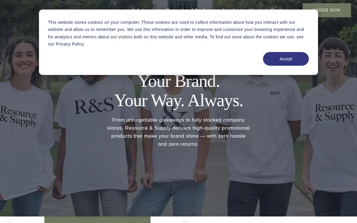 Homepage of Roi Marketing Company, INC.