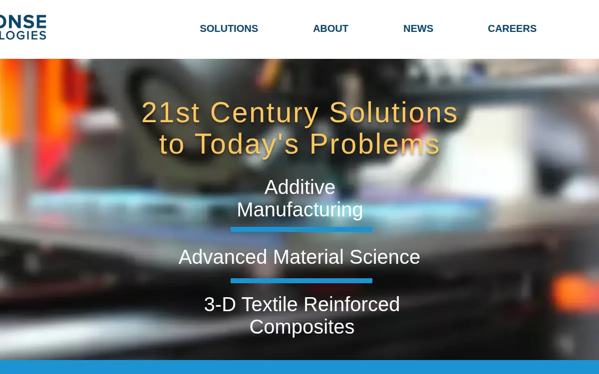 Homepage of Response Technologies LLC