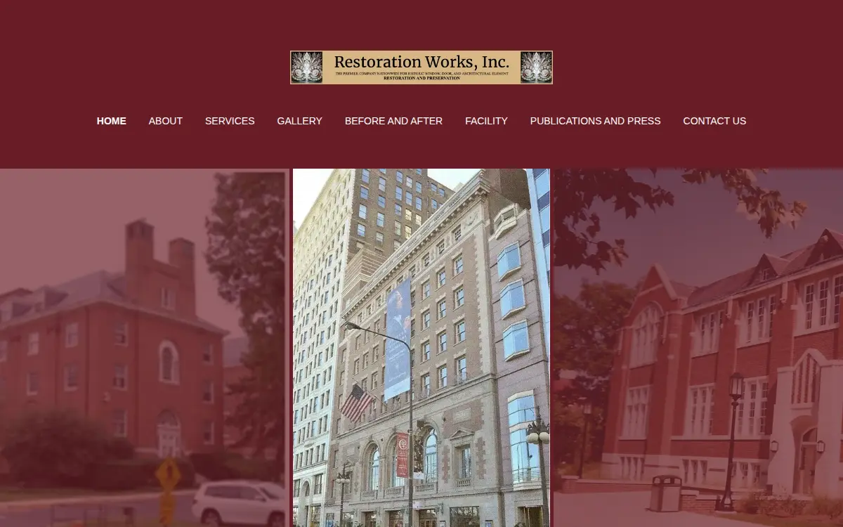 Homepage of Restoration Works, INC