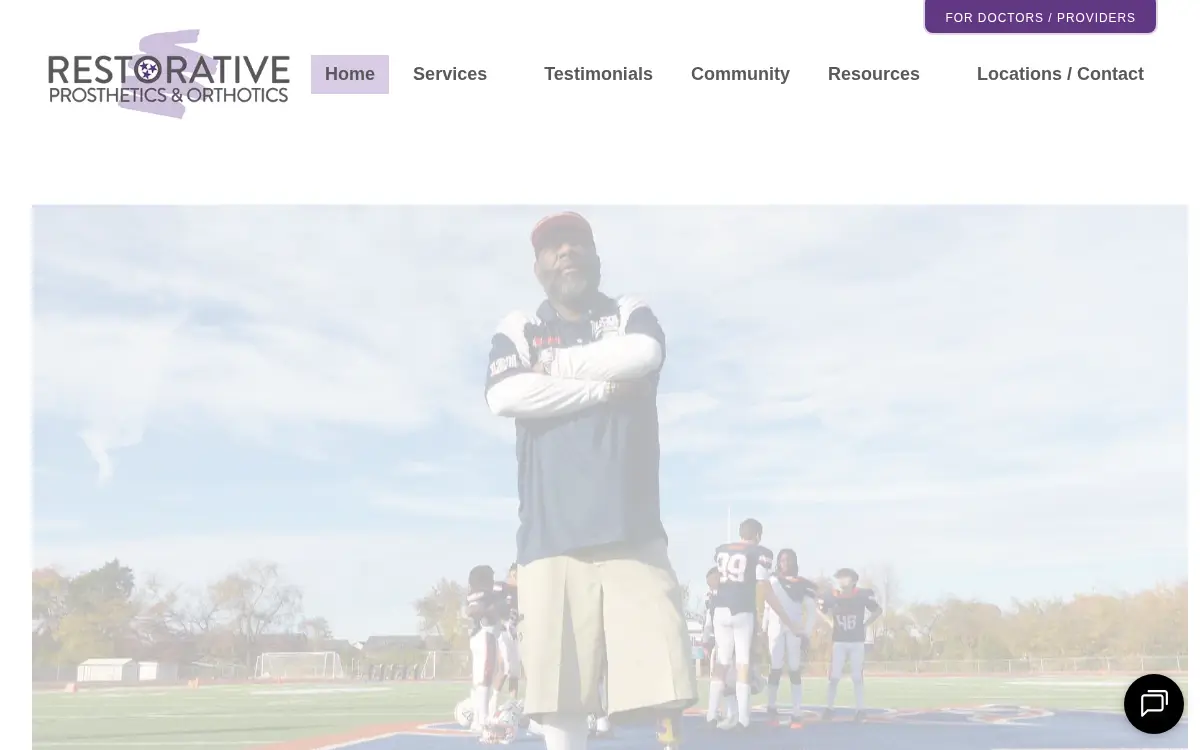 Homepage of Brunswick Orthotics & Prosthetics, INC