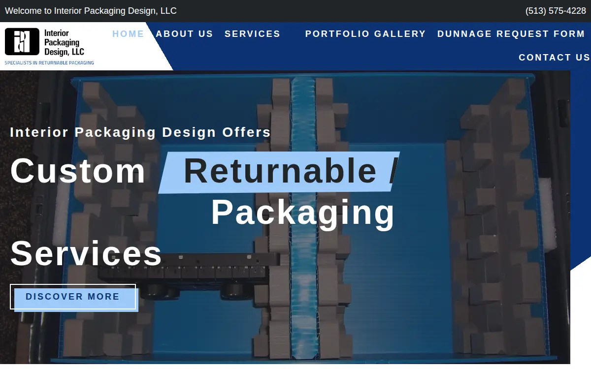 Homepage of Interior Packaging Design LLC