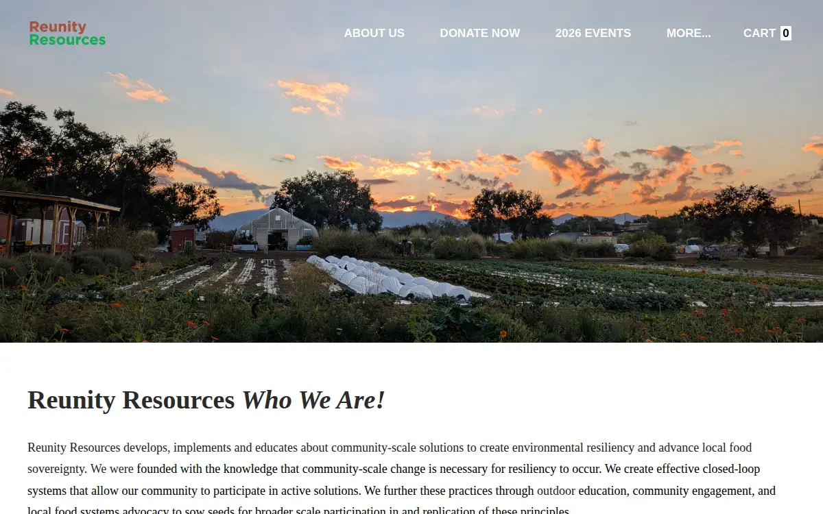 Homepage of Reunity Resources