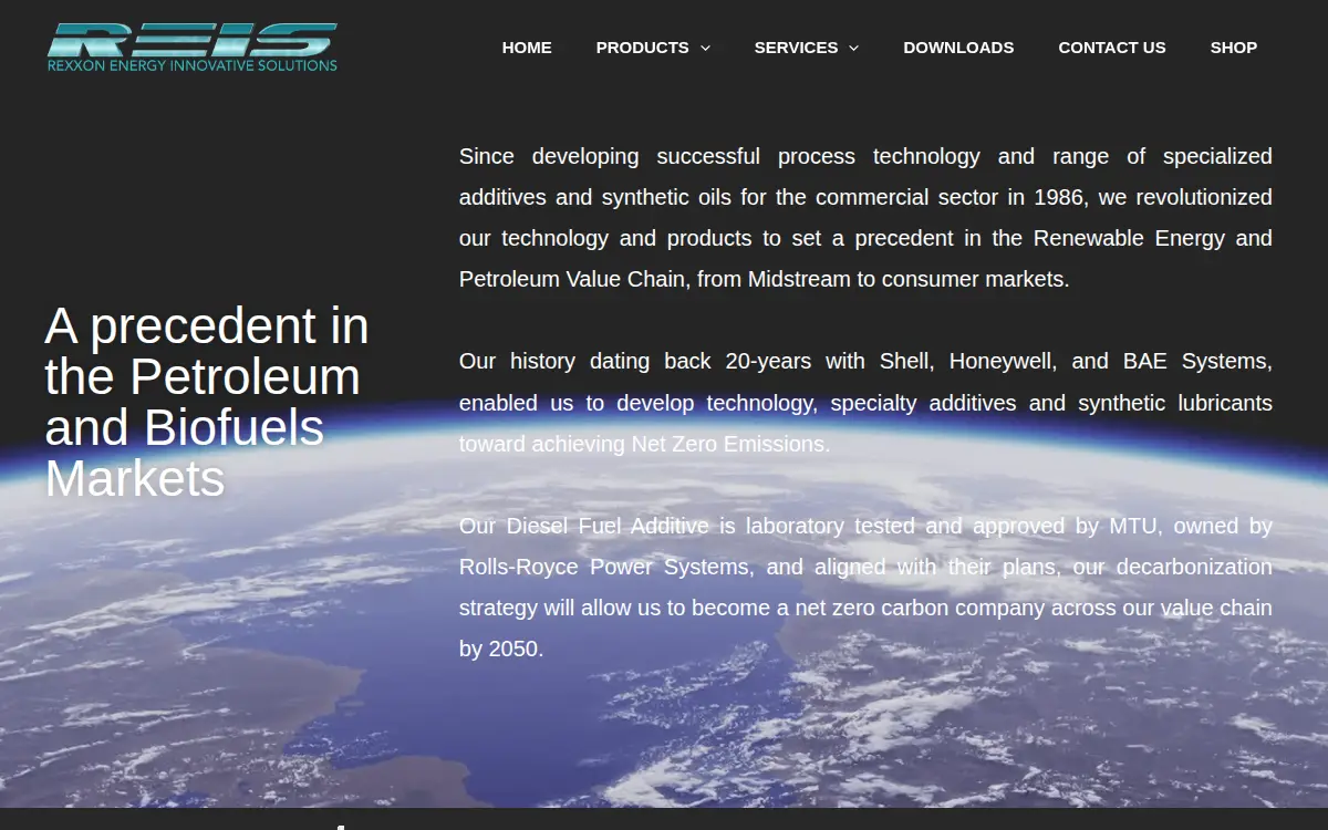 Homepage of Rexxon Energy CORP