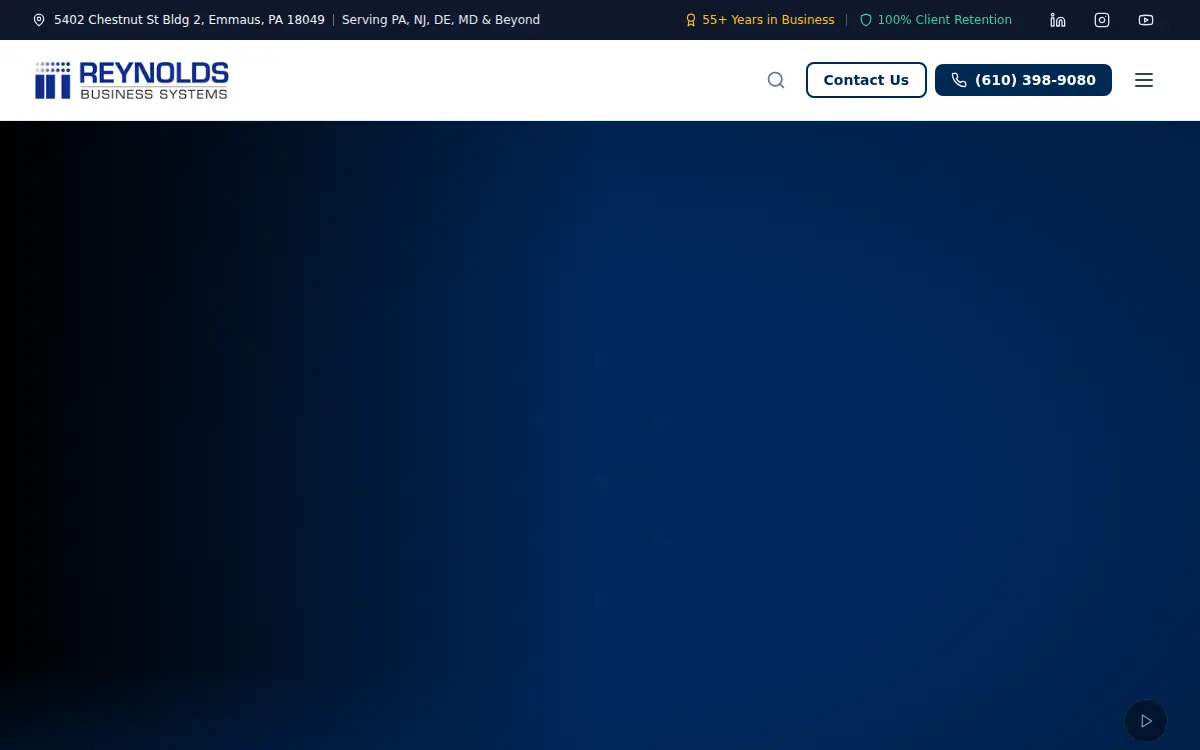 Homepage of Reynolds Business Systems INC
