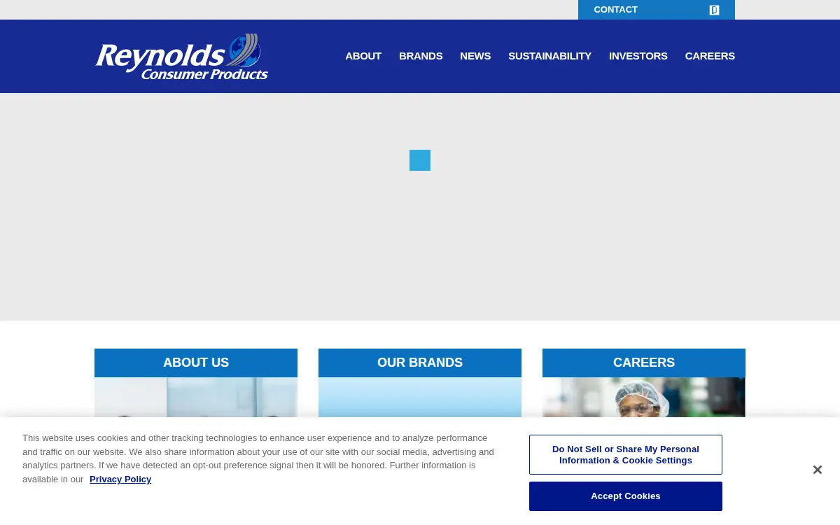 Homepage of Reynolds Consumer Products LLC