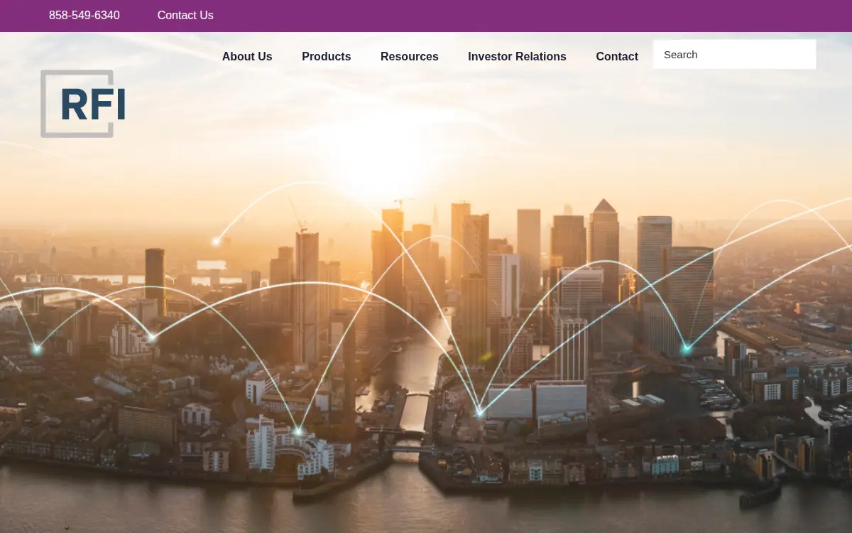 Homepage of R F Industries LTD