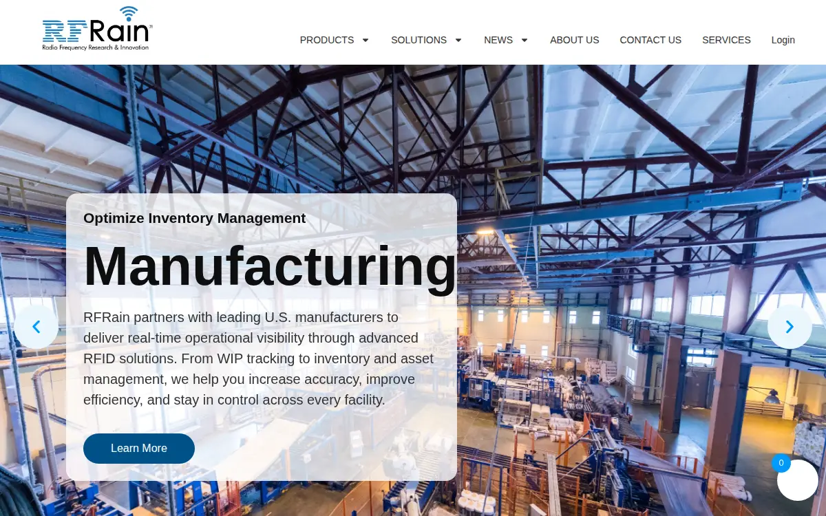 Homepage of Rfrain LLC