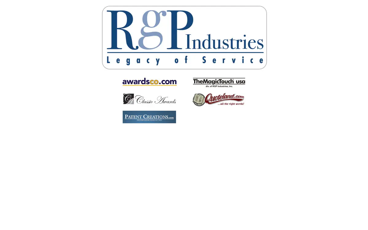 Homepage of Rgp Industries INC