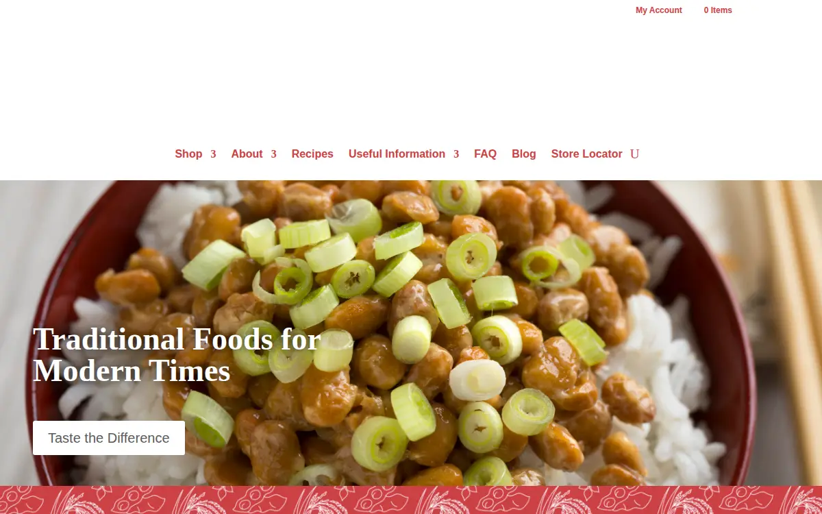 Homepage of Rhapsody Natural Foods INC