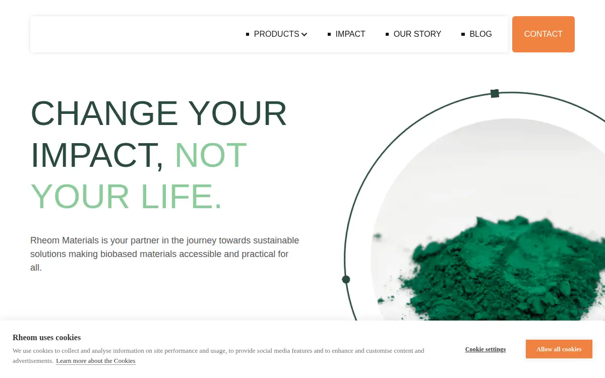 Homepage of Rheom Materials INC