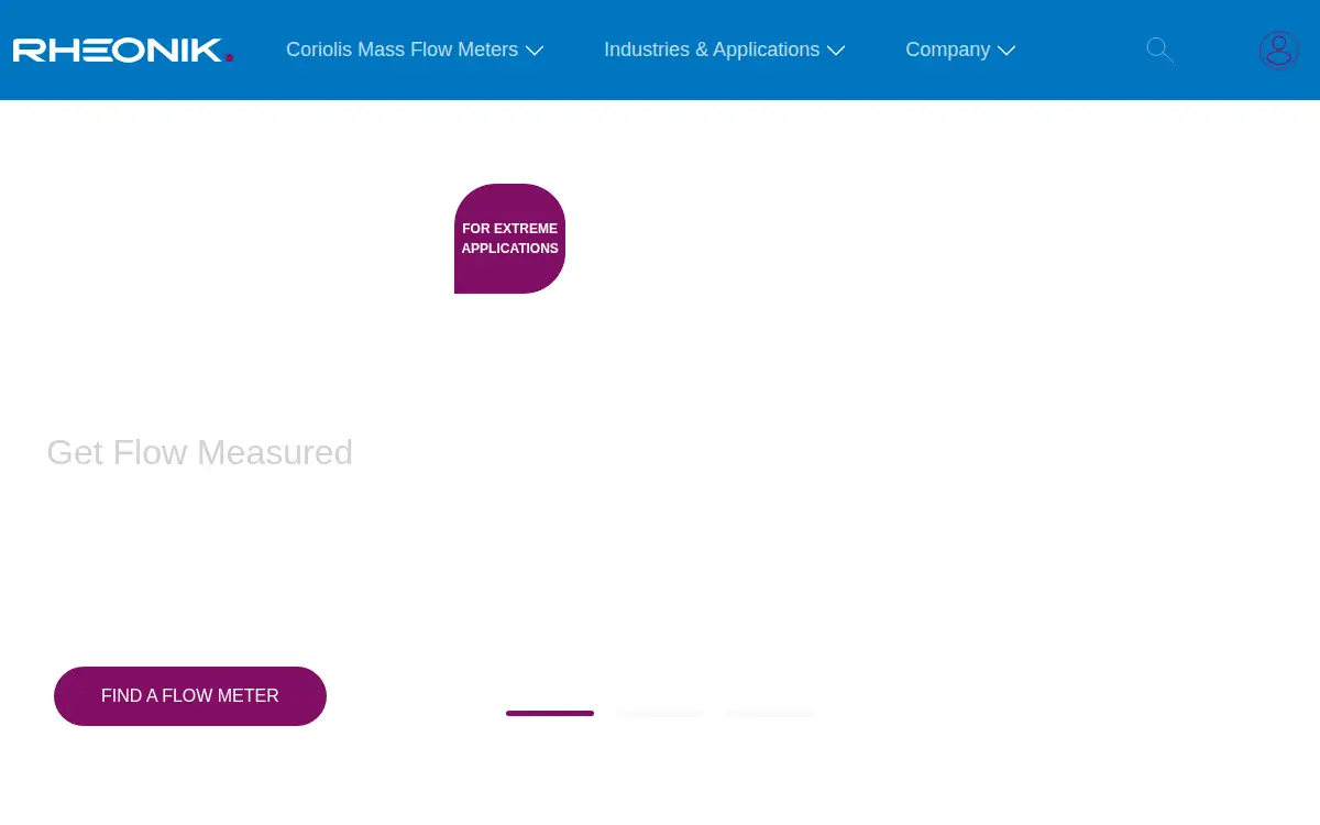 Homepage of Rheonik Americas INC