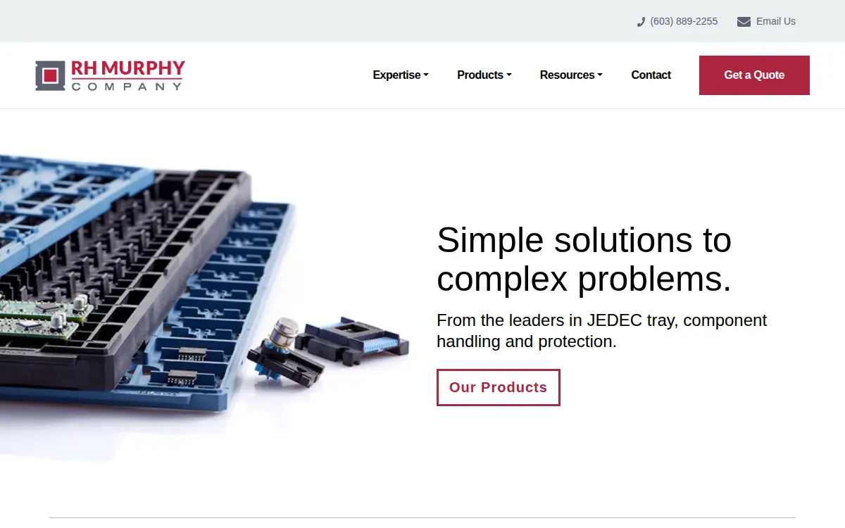 Homepage of Rh Murphy CO INC