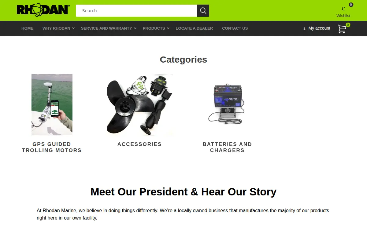 Homepage of Rhodan Marine Systems of Florida, LLC