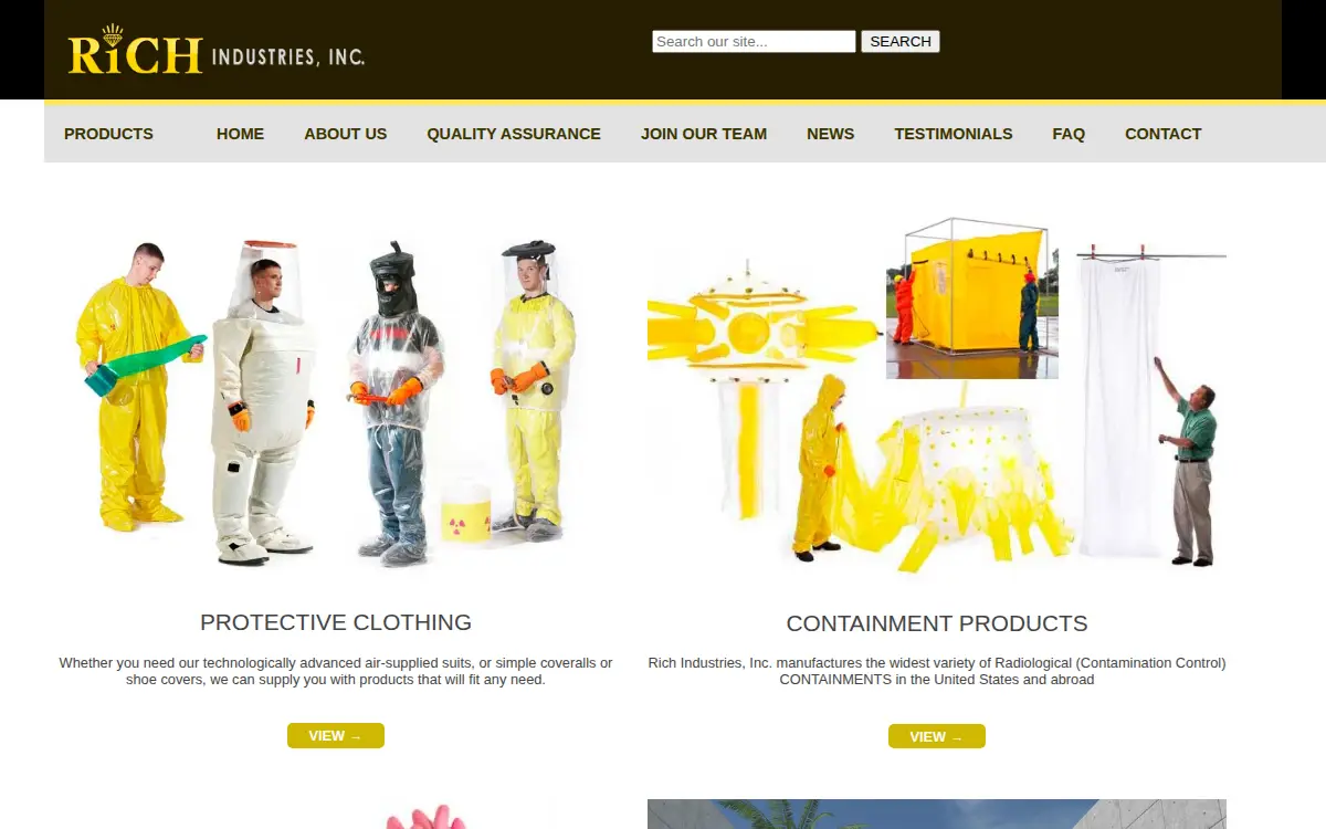 Homepage of Rich Industries INC