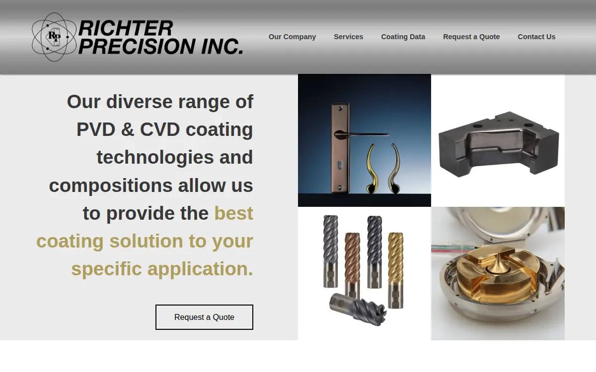 Homepage of Richter Precision INC