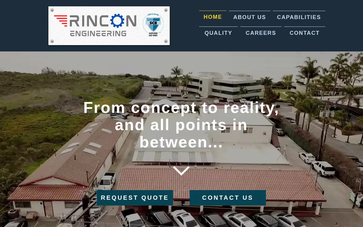 Homepage of Rincon Engineering Technologies