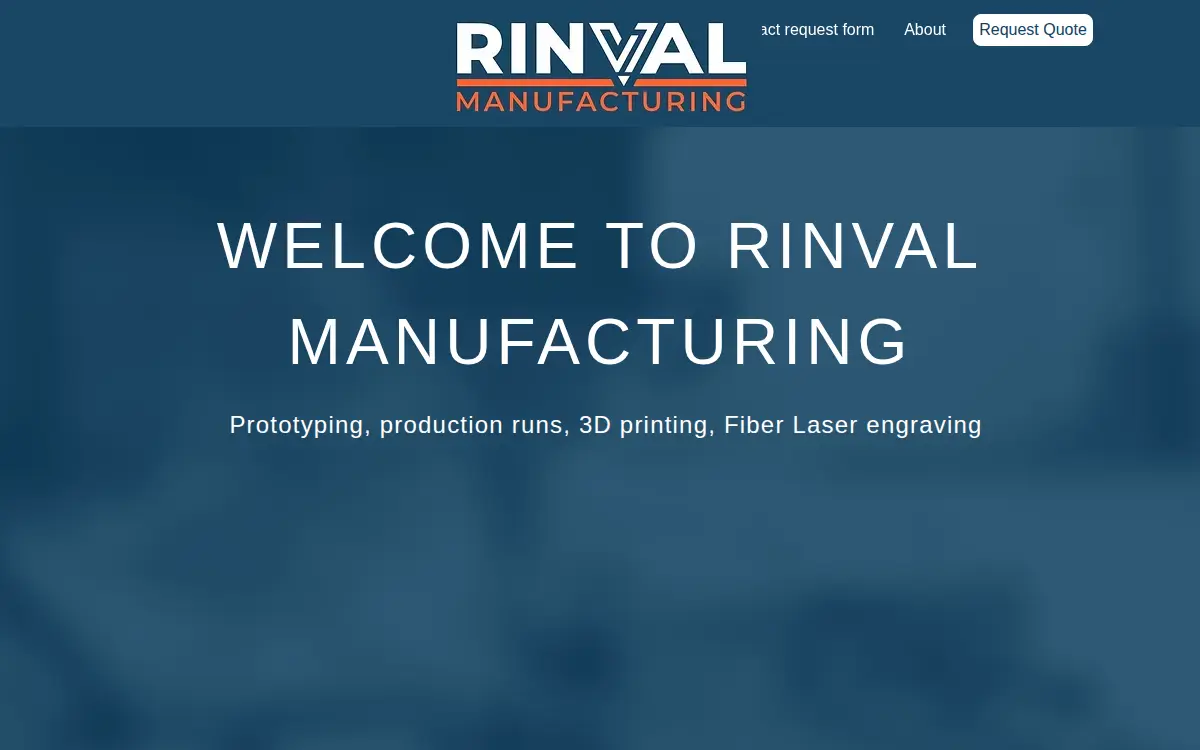 Homepage of Rinval LLC