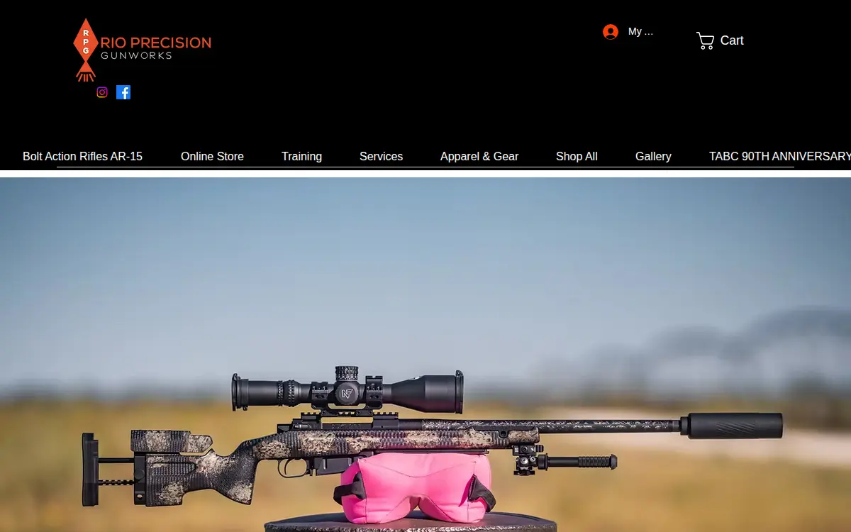 Homepage of Rio Precision Gunworks, LLC