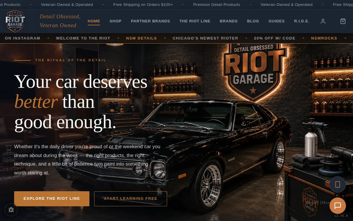 Homepage of Riotous Consulting, LLC