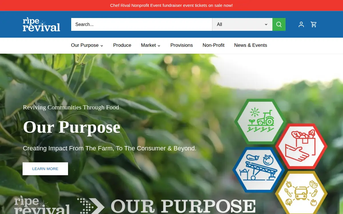 Homepage of Wholesome Farm Solutions LLC