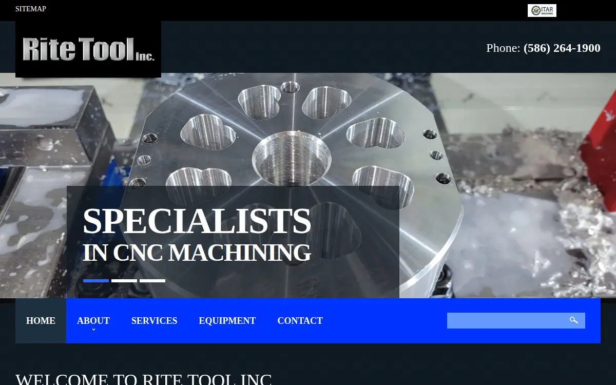 Homepage of Rite Tool INC