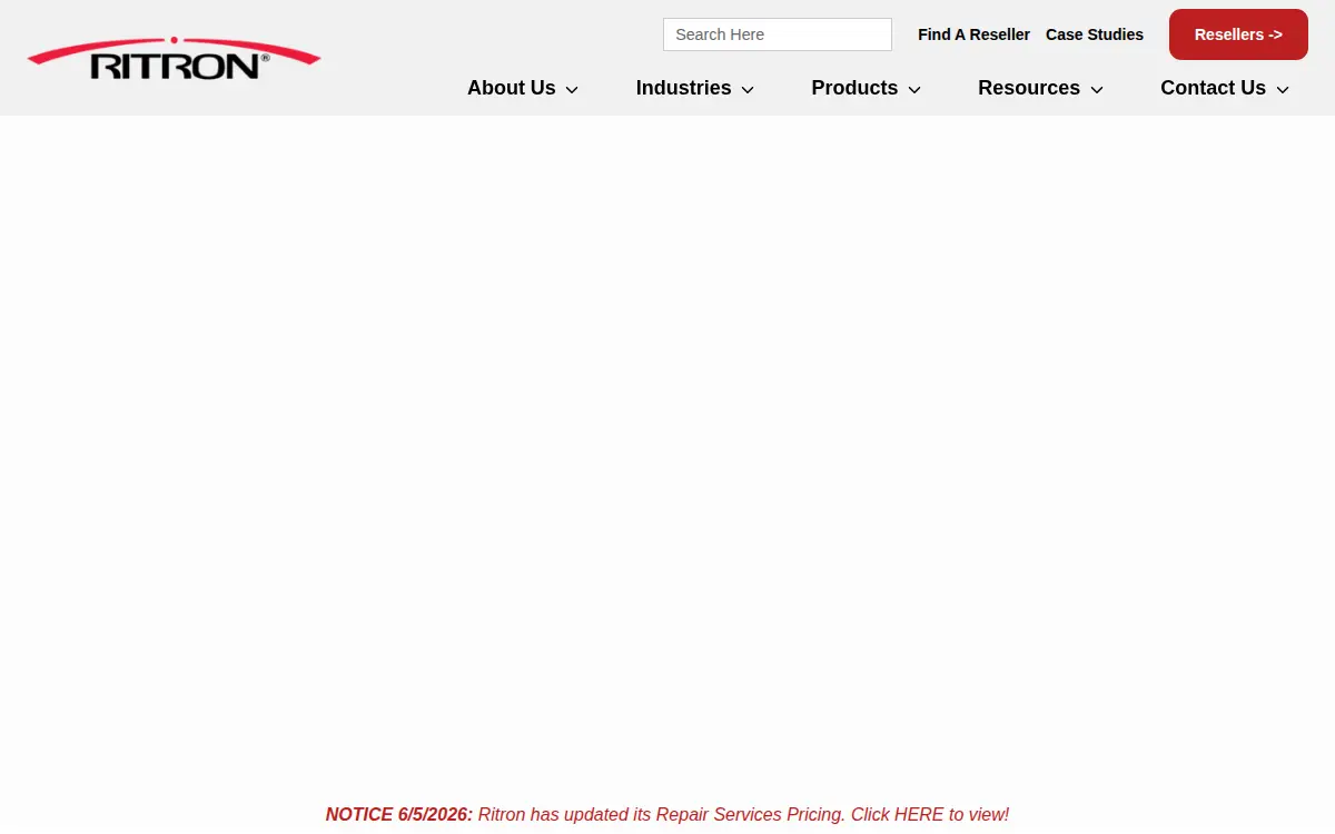 Homepage of Ritron INC