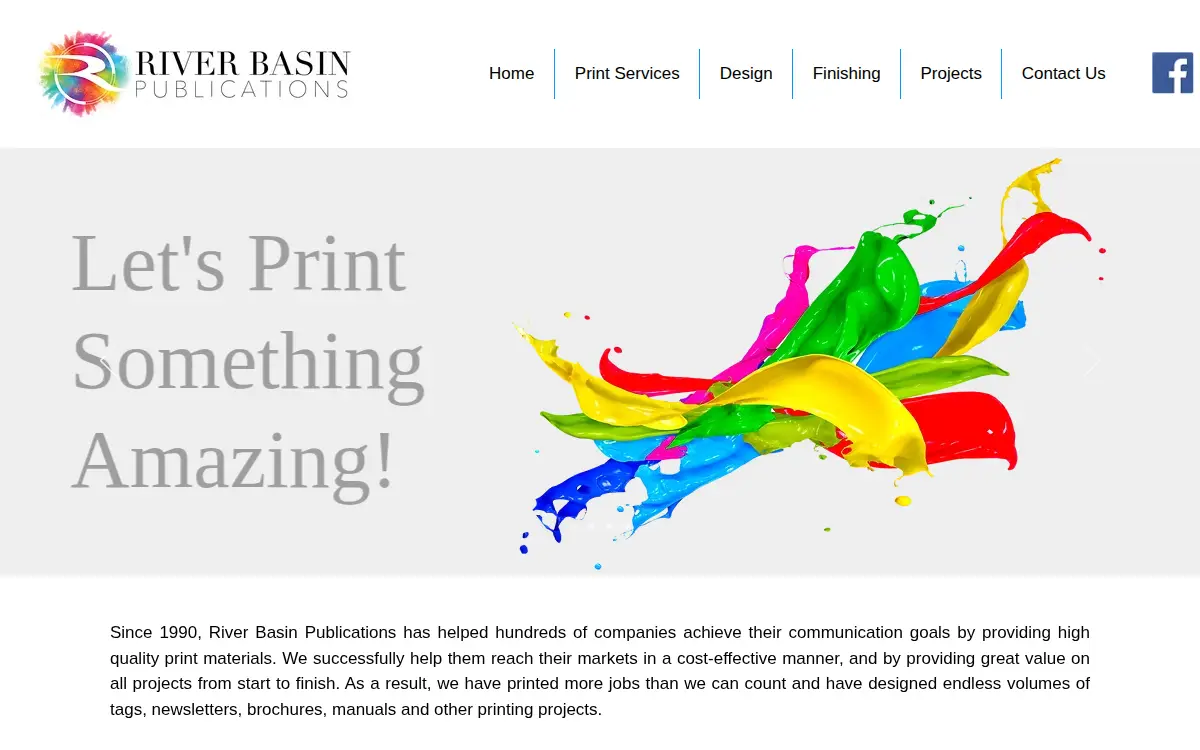 Homepage of River Basin Publications, L.l.c