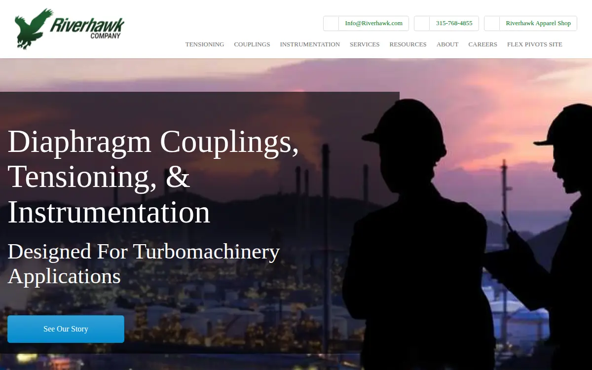 Homepage of Riverhawk Company L.p.