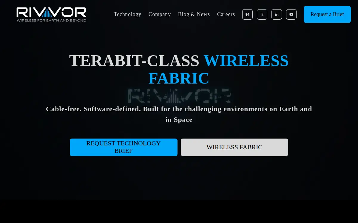 Homepage of Rivvor, INC.