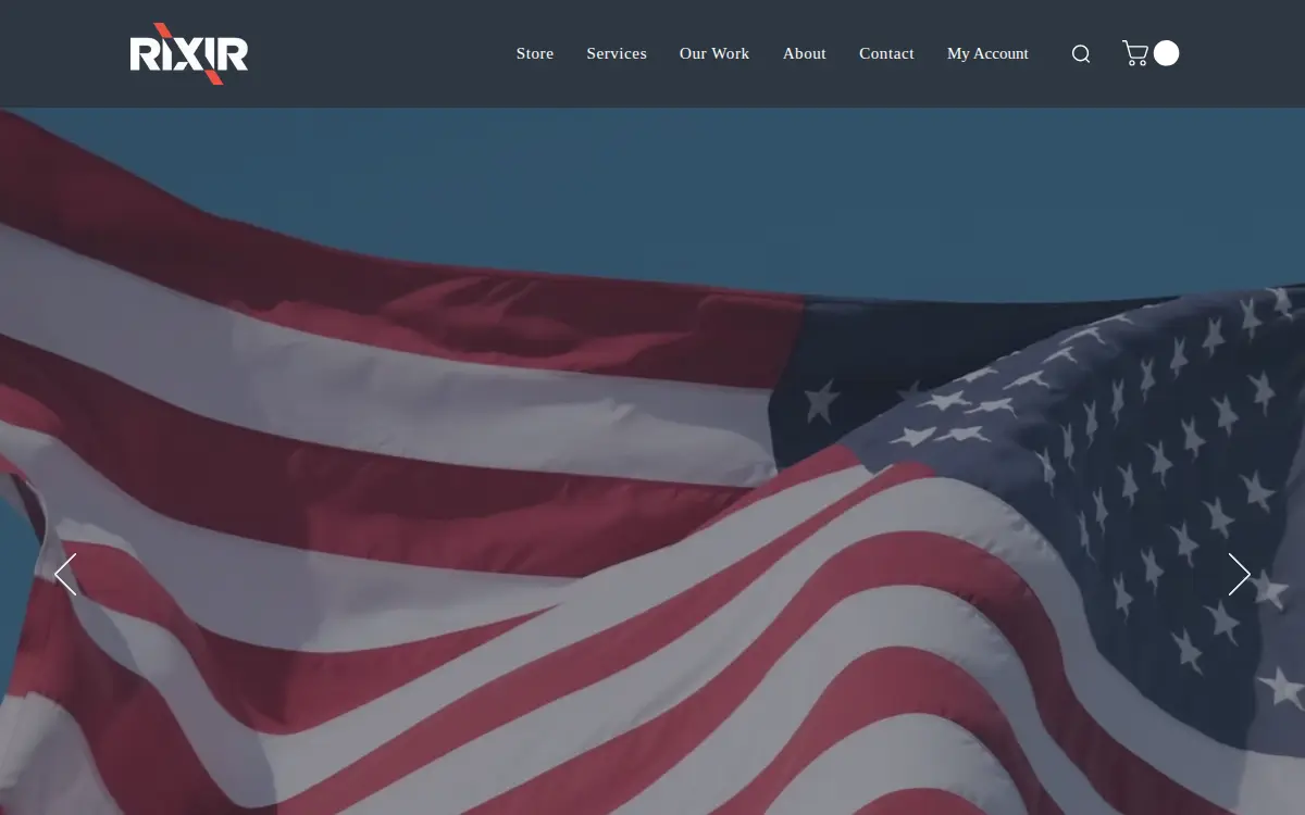Homepage of Rixir Systems LLC