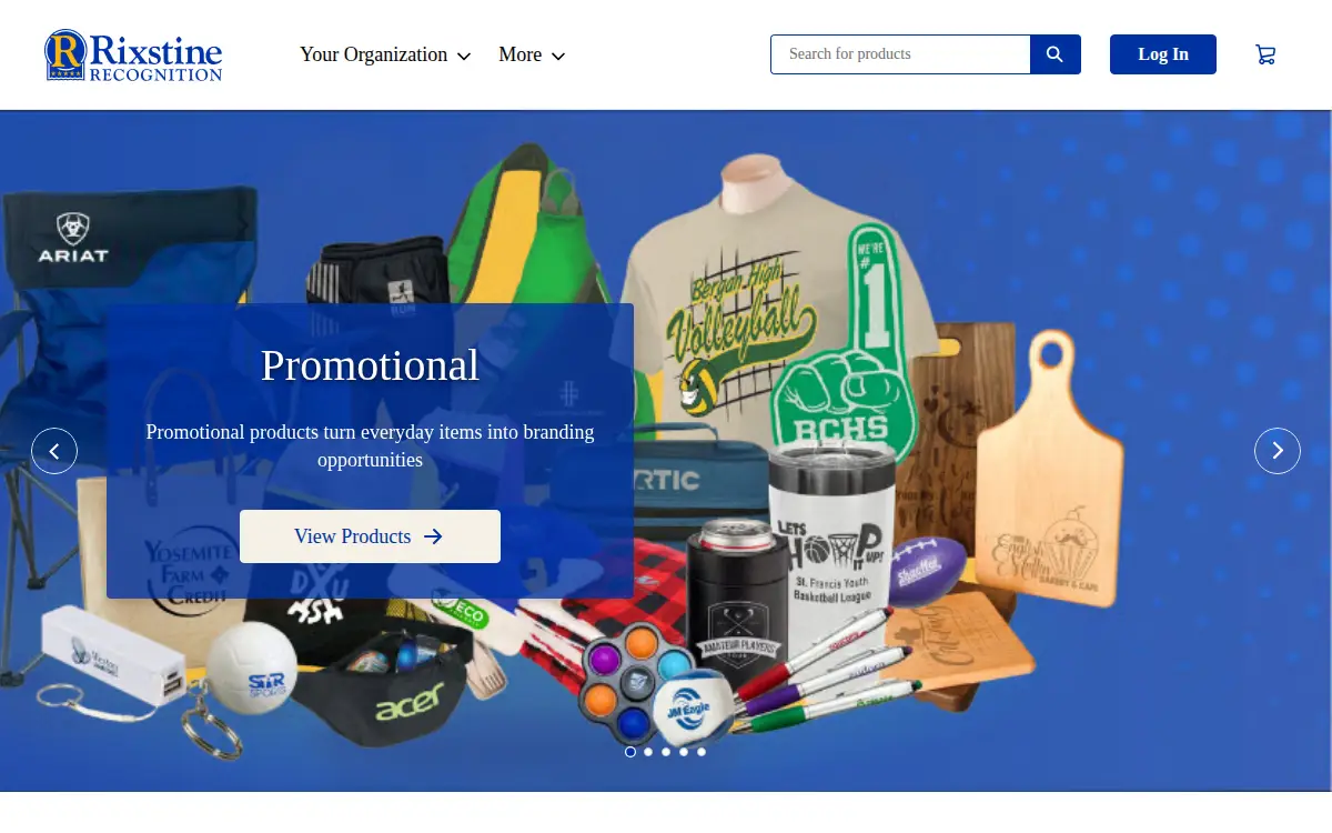 Homepage of Rixstine Trophy Company, INC.