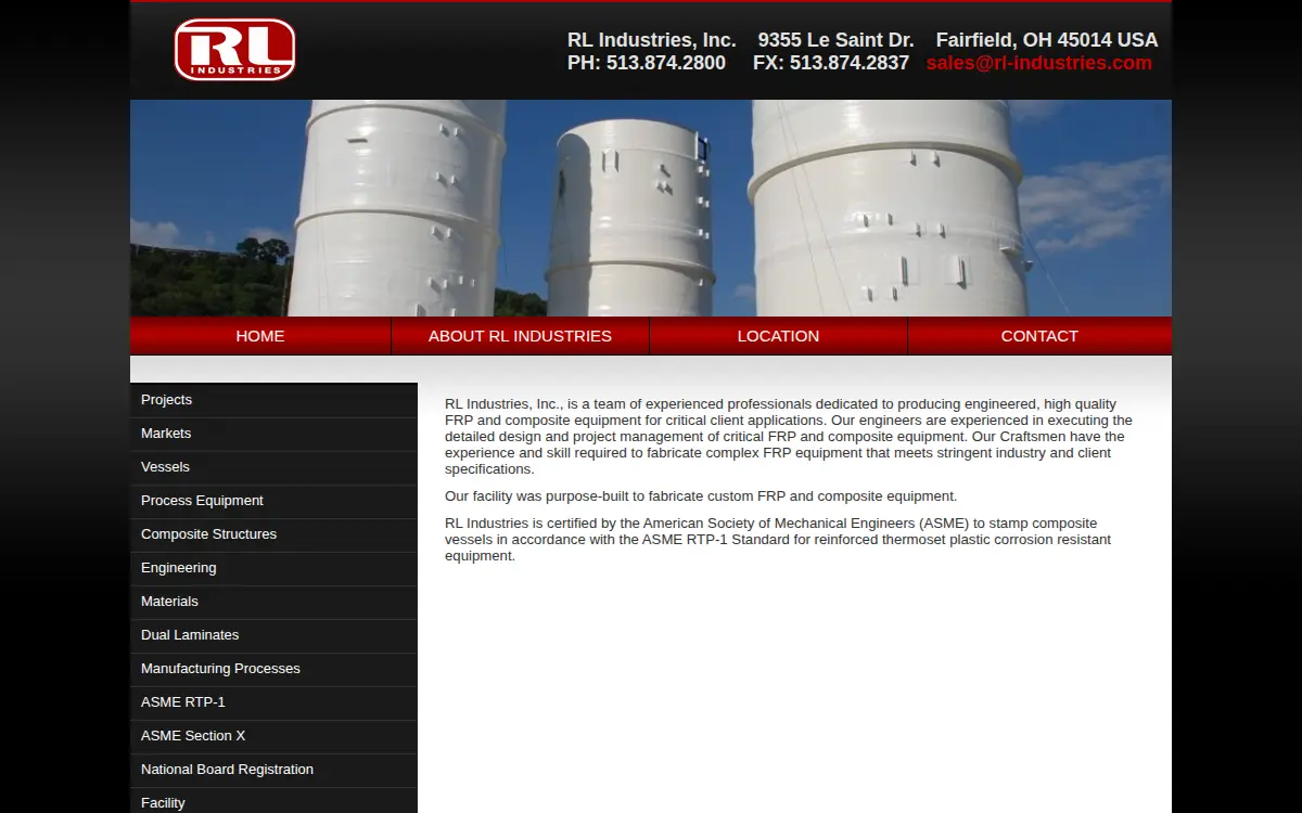 Homepage of R L Holdings INC