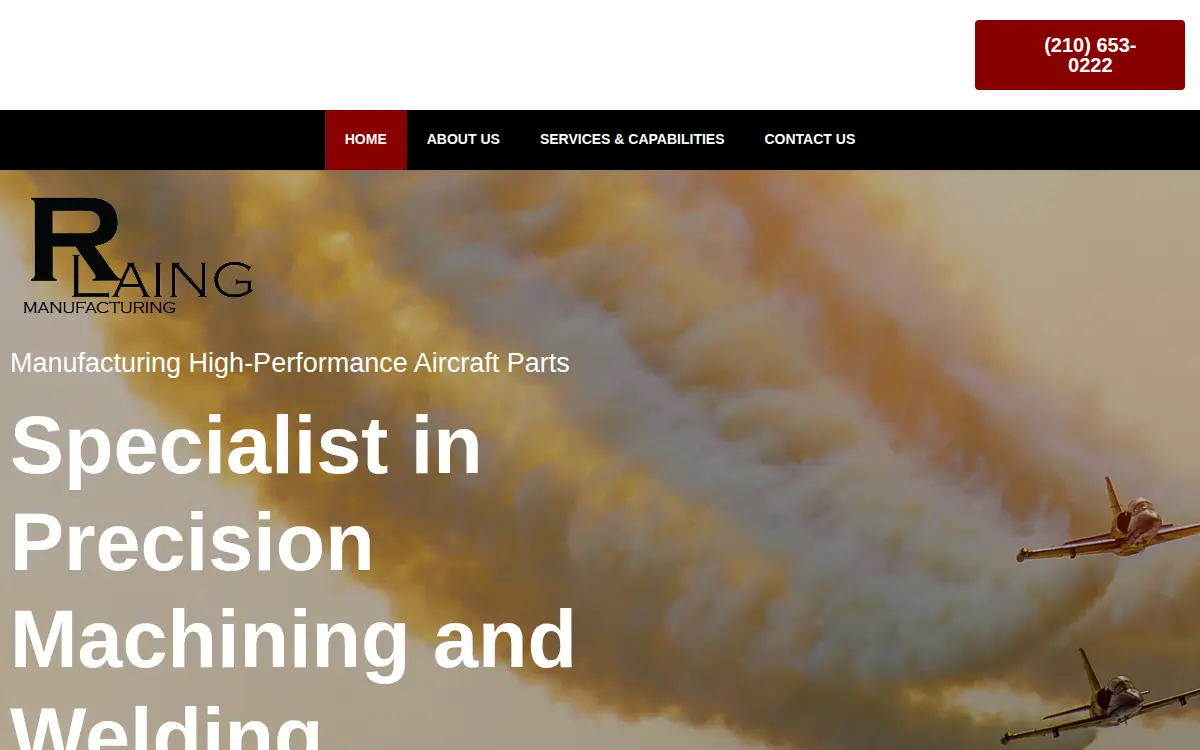 Homepage of R. Laing Manufacturing INC