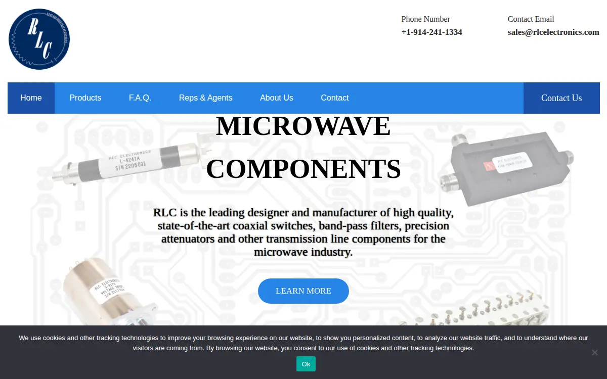 Homepage of Rlc Electronics, INC