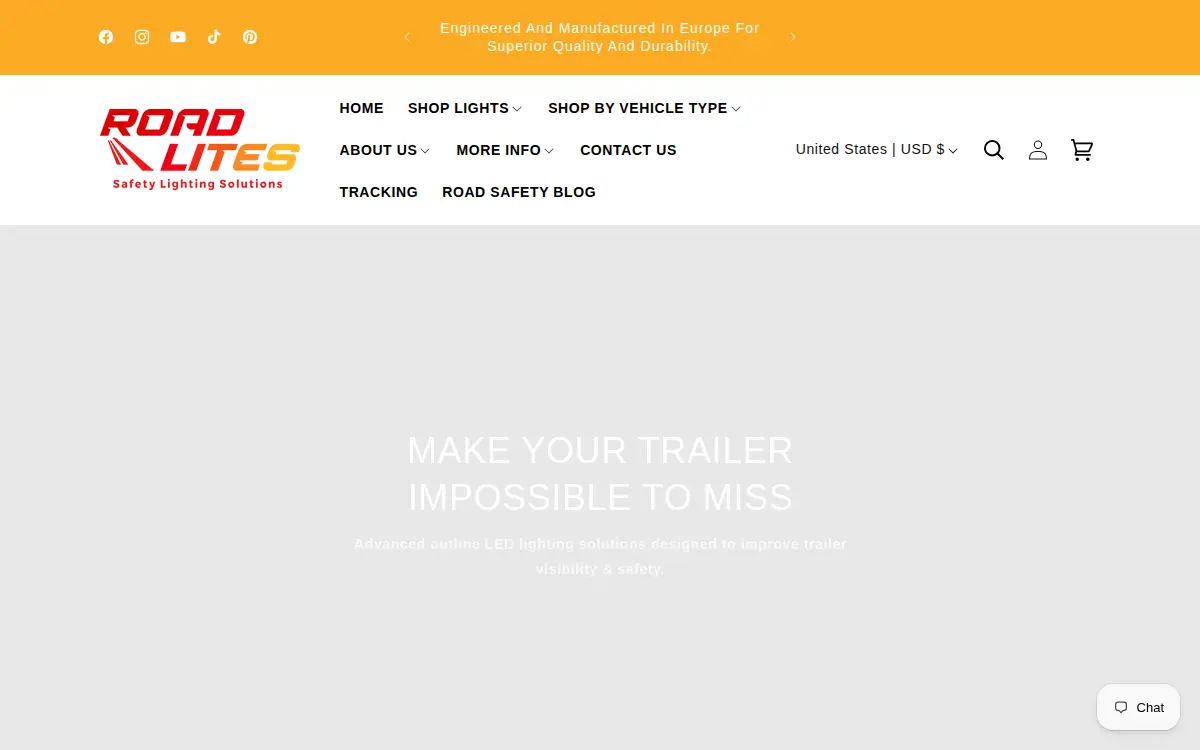 Homepage of Lightspeed Lighting LLC