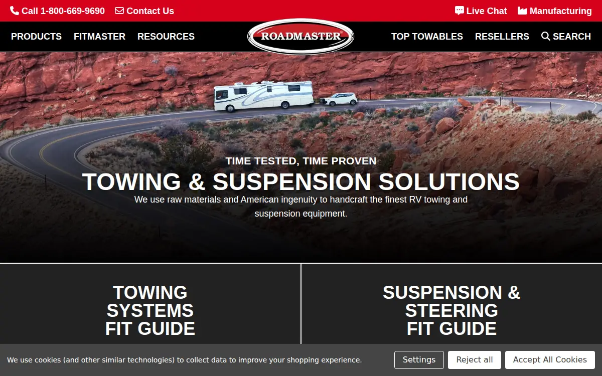 Homepage of Roadmaster, INC.
