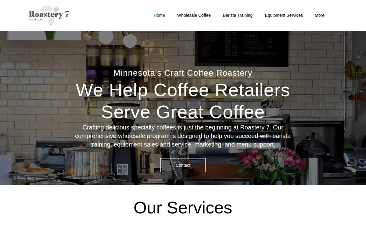 Homepage of Extant Coffee, INC.