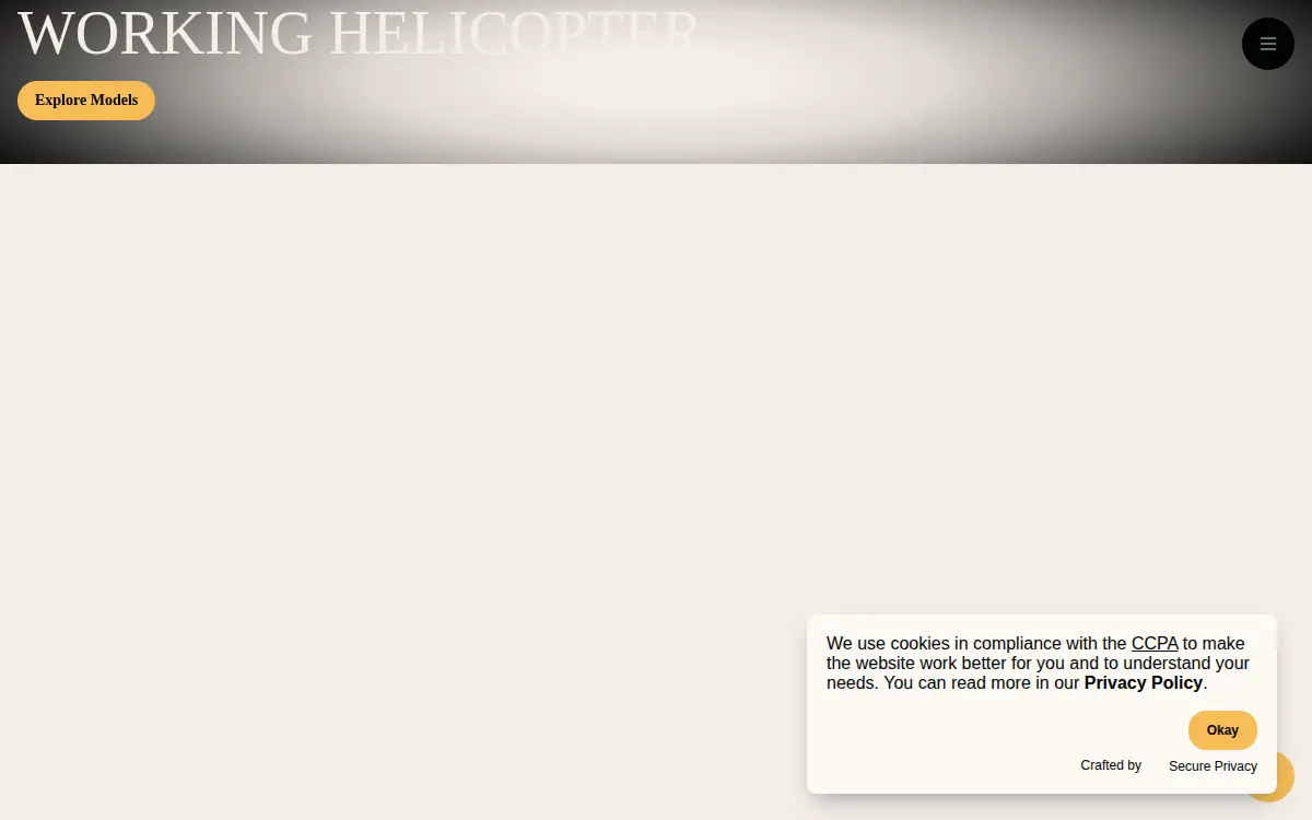 Homepage of Robinson Helicopter Company, INC.