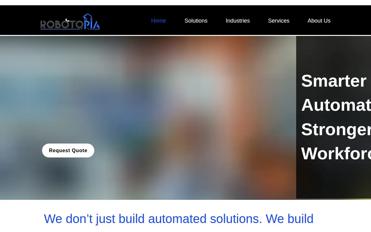 Homepage of Robotopia LLC