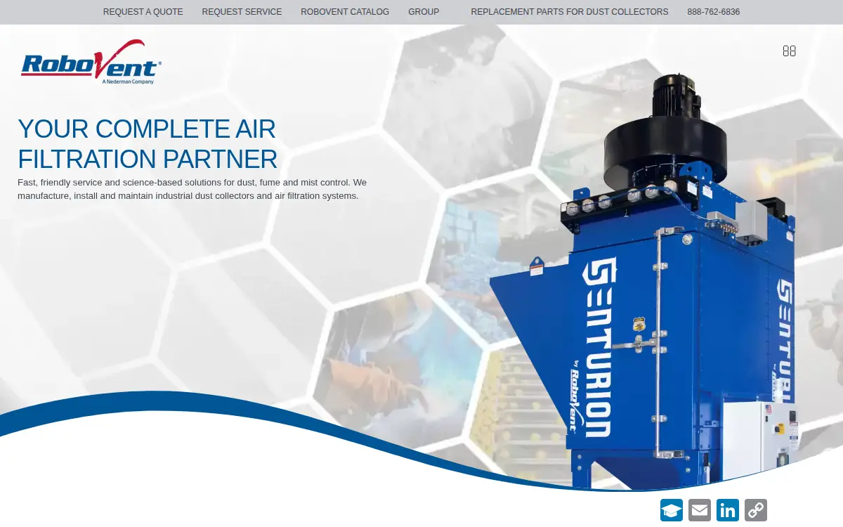 Homepage of Robovent Solutions Group INC