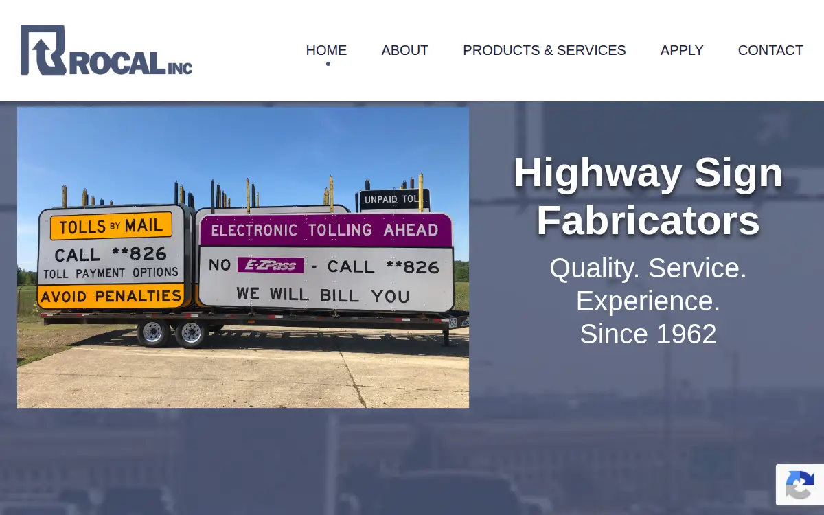 Homepage of Rocal INC